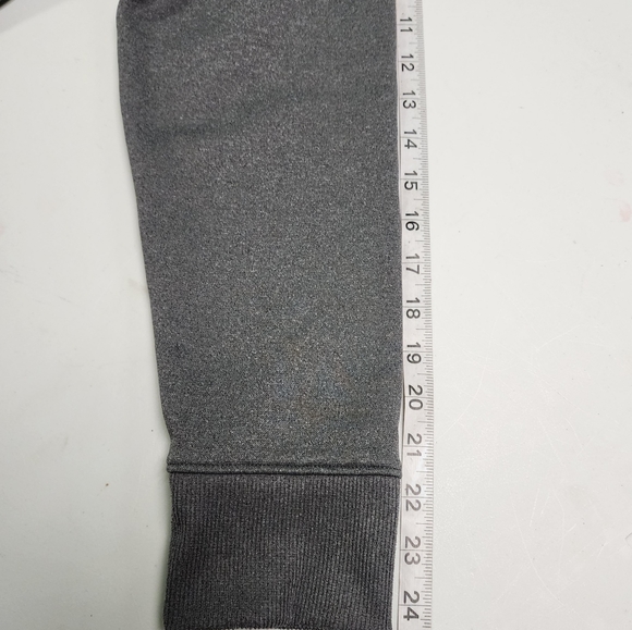 Under Armour Loose Slate Gray Big Logo Long Sleeve Hooded Sweatshirt Size Medium - Picture 9 of 13